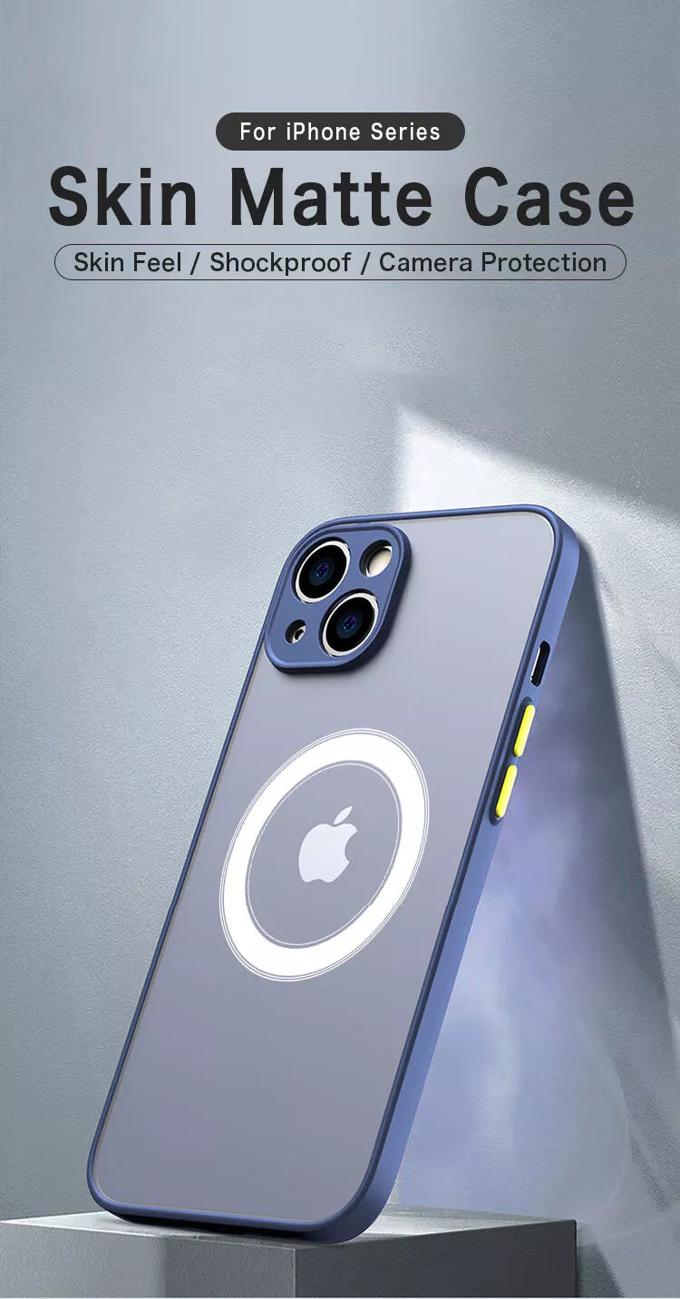 For iPhone 17 16 15 14 13 12 11 Pro Max Case Mag Safe Magnetic Camera Lens Cover