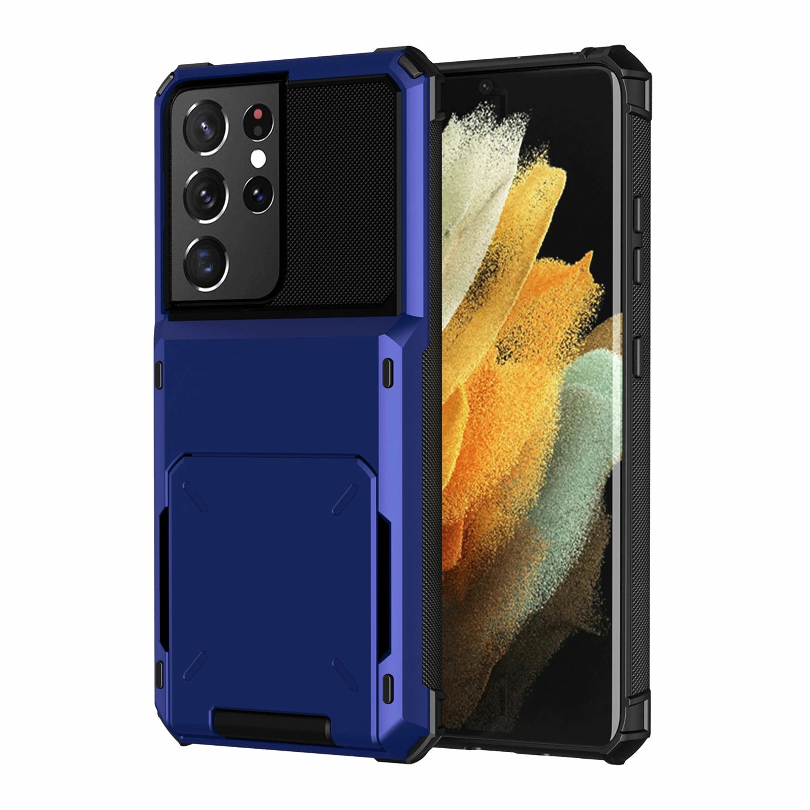 For Samsung Galaxy S25 Ultra S24 S23 S22 S21 Plus Wallet Credit Card Holder Case