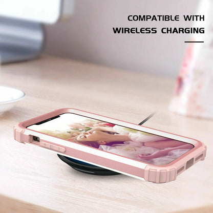 For iPhone 16e 16 17 Pro Max 15 14 13 12 11 Shockproof Rubber Hybrid Armor Case