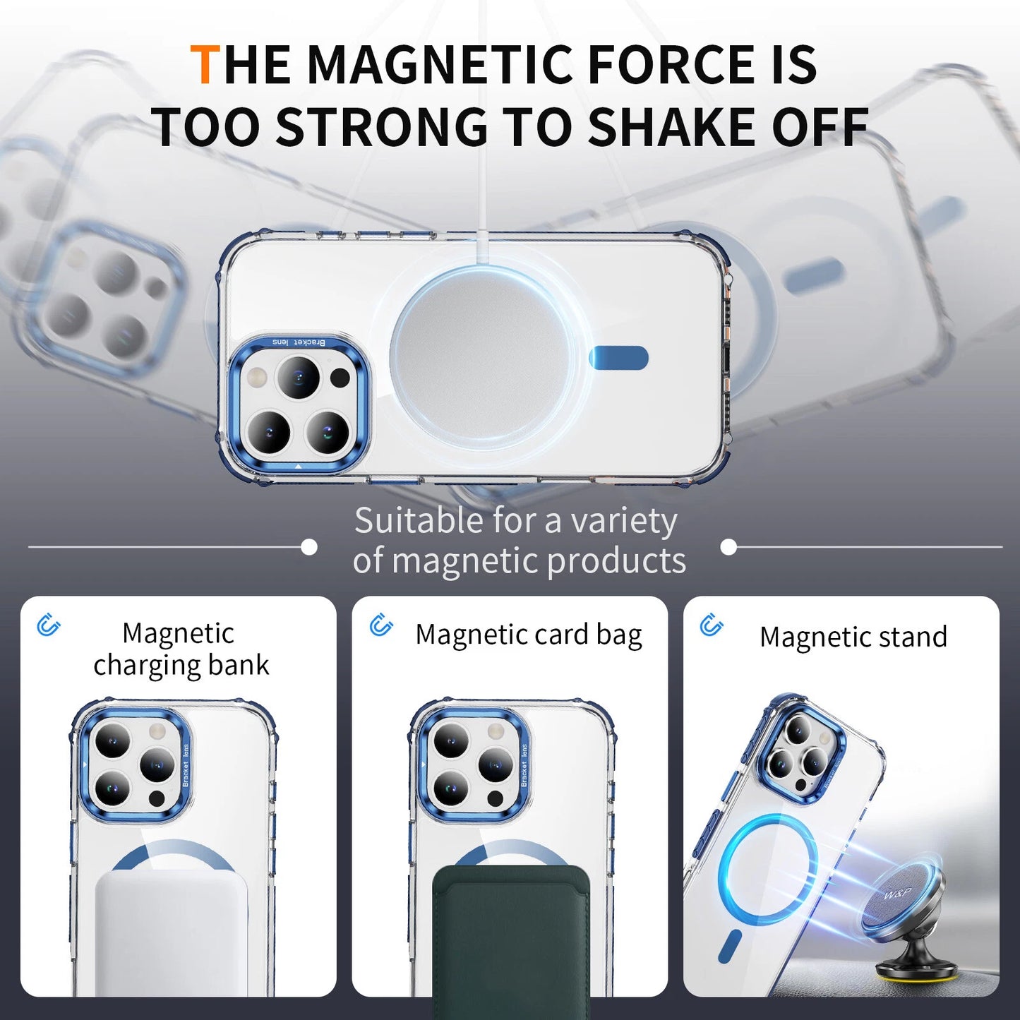 Shockproof Camera Stand Mag Safe Case For iPhone 17 16 15 14 Plus 13 12 Pro Max