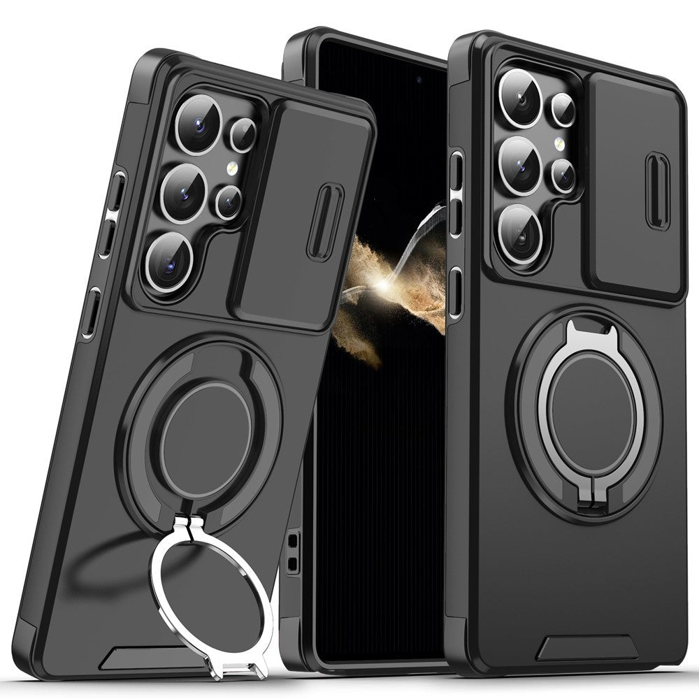 For Samsung Galaxy S25 Ultra Edge S22 S23 FE S24 Plus Magnetic Ring Phone Case
