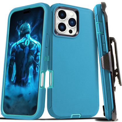 For iPhone 16e 15 14 13 12 Plus 11 Pro Max Shockproof Heavy Duty Case Belt Clip