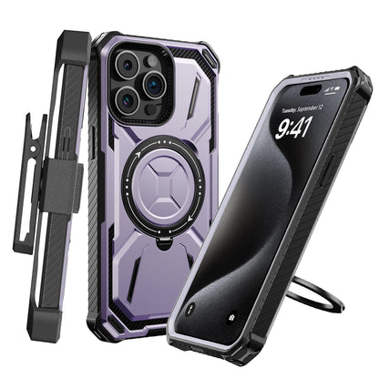 For iPhone 16 Pro Max 15 14 13 12 11 Heavy Duty Defender Case Belt Clip Holster