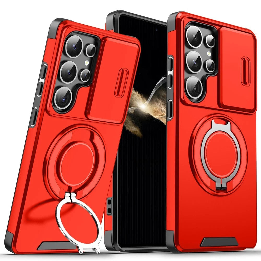 For Samsung Galaxy S25 Ultra Edge S22 S23 FE S24 Plus Magnetic Ring Phone Case