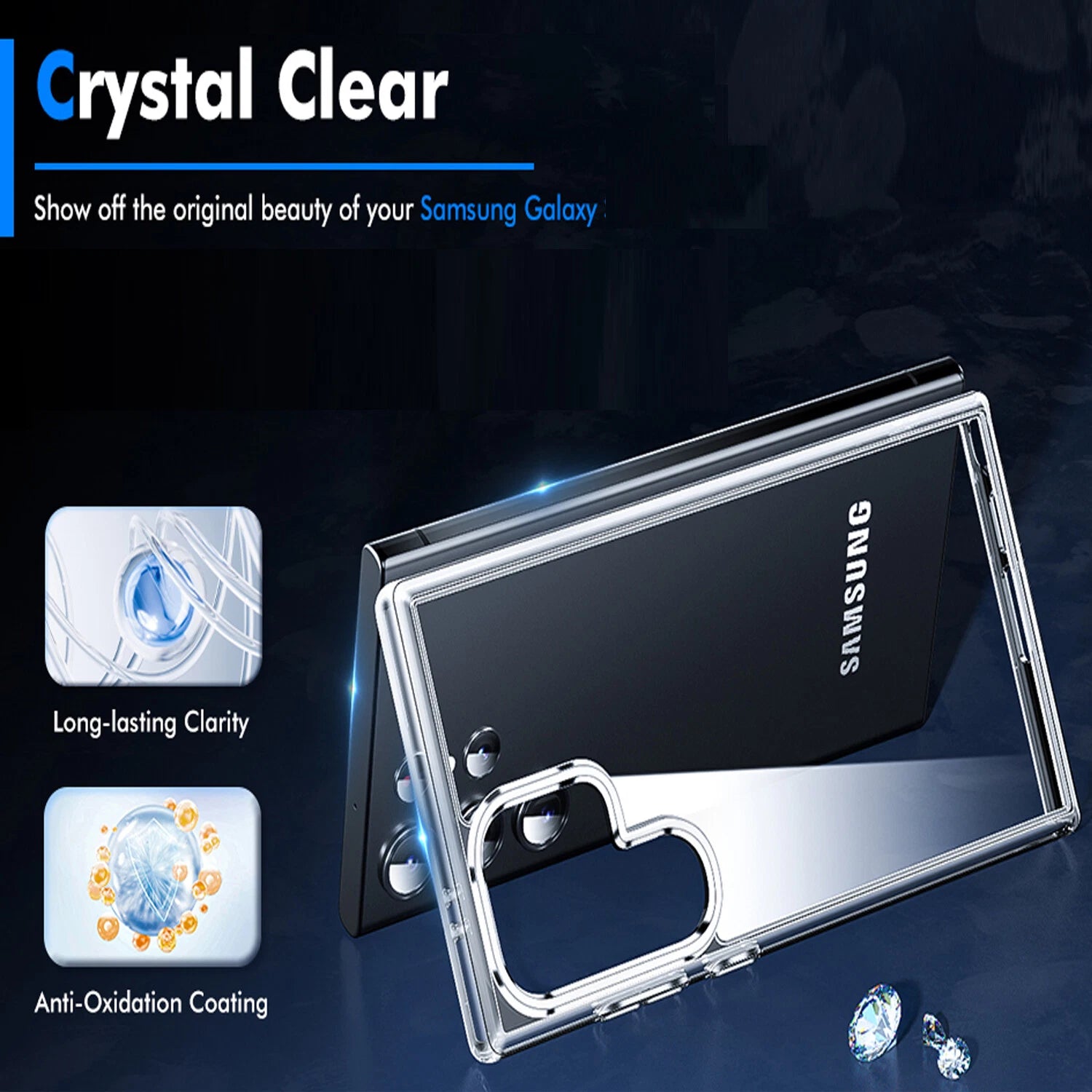 For Samsung Galaxy S25 Ultra Case S25 S24 S23 S22 S21 S20 Phone Cover Shockproof