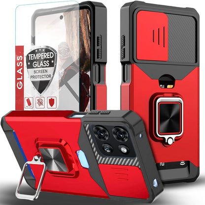 For Motorola Moto G 2025 Case Phone Camera Cover Shockproof + Tempered Glass