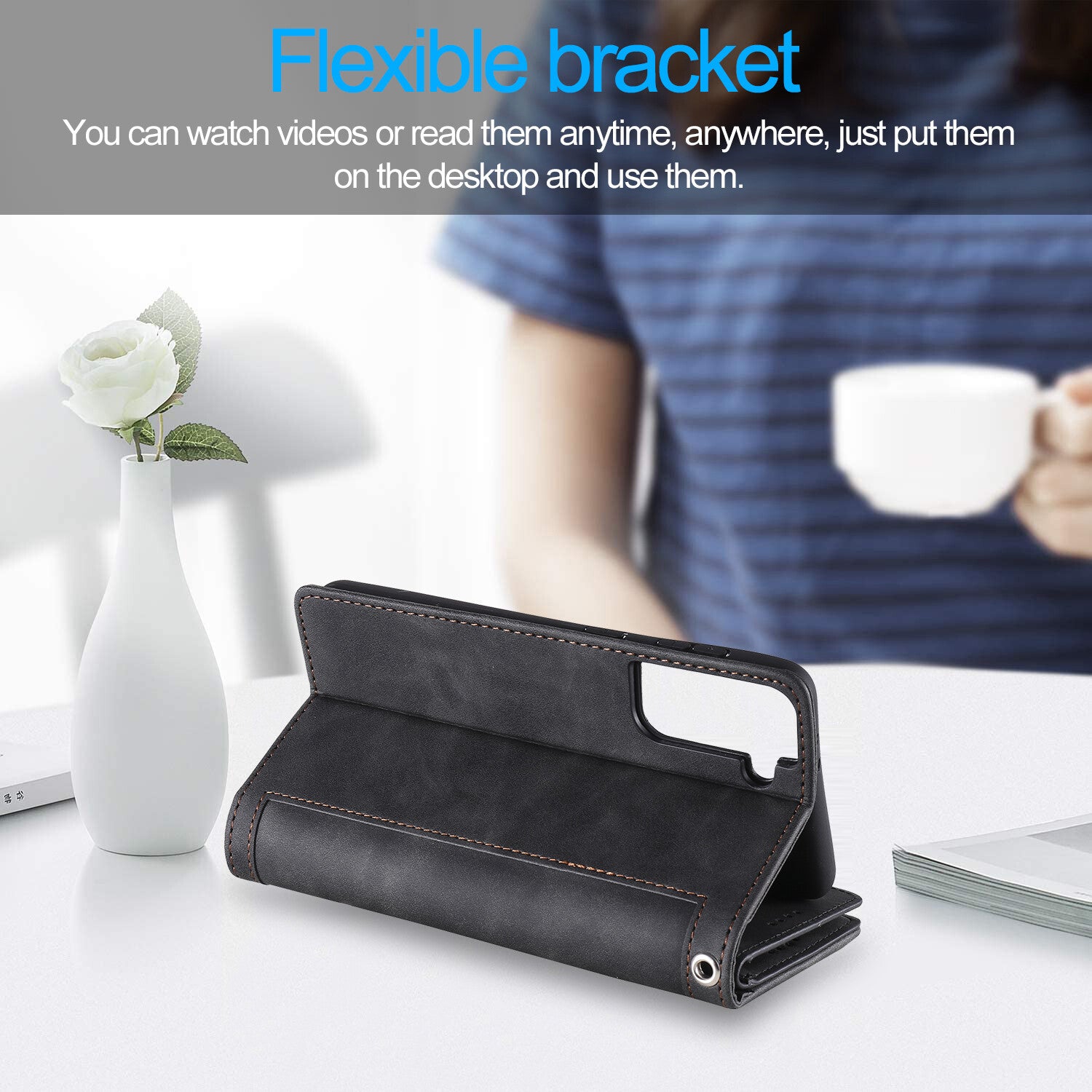 Zipper Leather Wallet Case For Samsung Galaxy S25 S24 S23 S22 Ultra Plus S21 S20