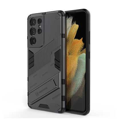 Shockproof Rubber Stand Hybrid Case Cover for Samsung S23 FE S25/S22+/S24 Ultra