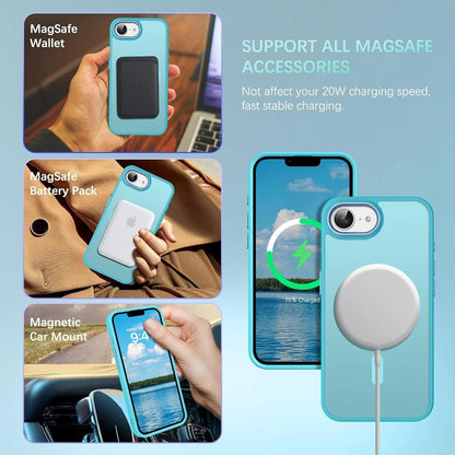 For iPhone 16e Phone Case Magnetic Translucent Slim Shockproof Cover