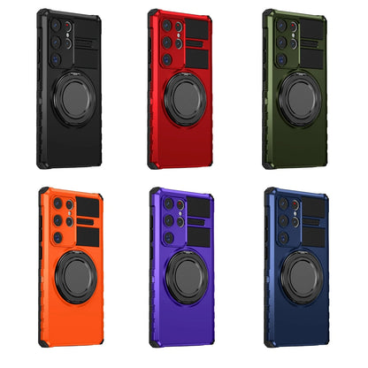 For Samsung Galaxy S24/S23/S25 Ultra Rugged Armor Phone Case + Screen Protector