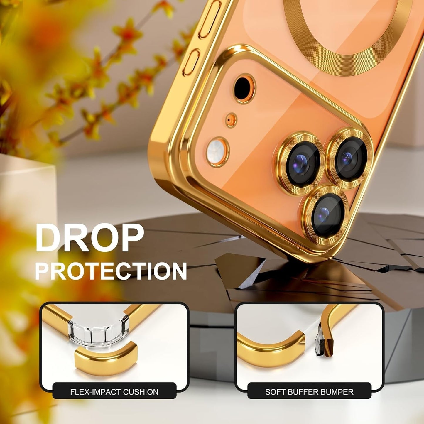 For For iPhone 17 Pro Max 17 Air 16 Case Shockproof Phone Cover + Tempered Glass