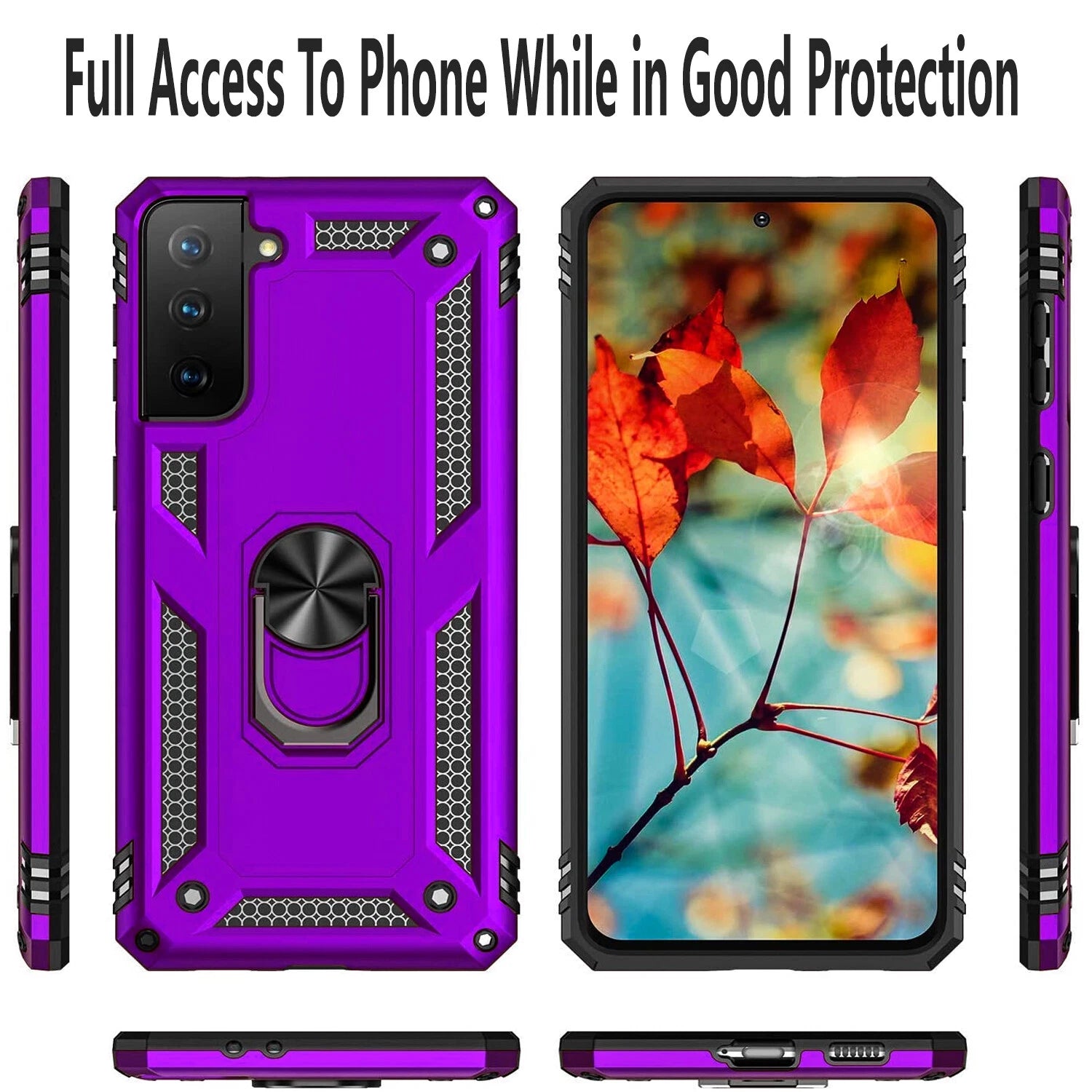 For Samsung Galaxy S21 Case /S21 Ultra/FE Phone Cover + Tempered Glass Screen