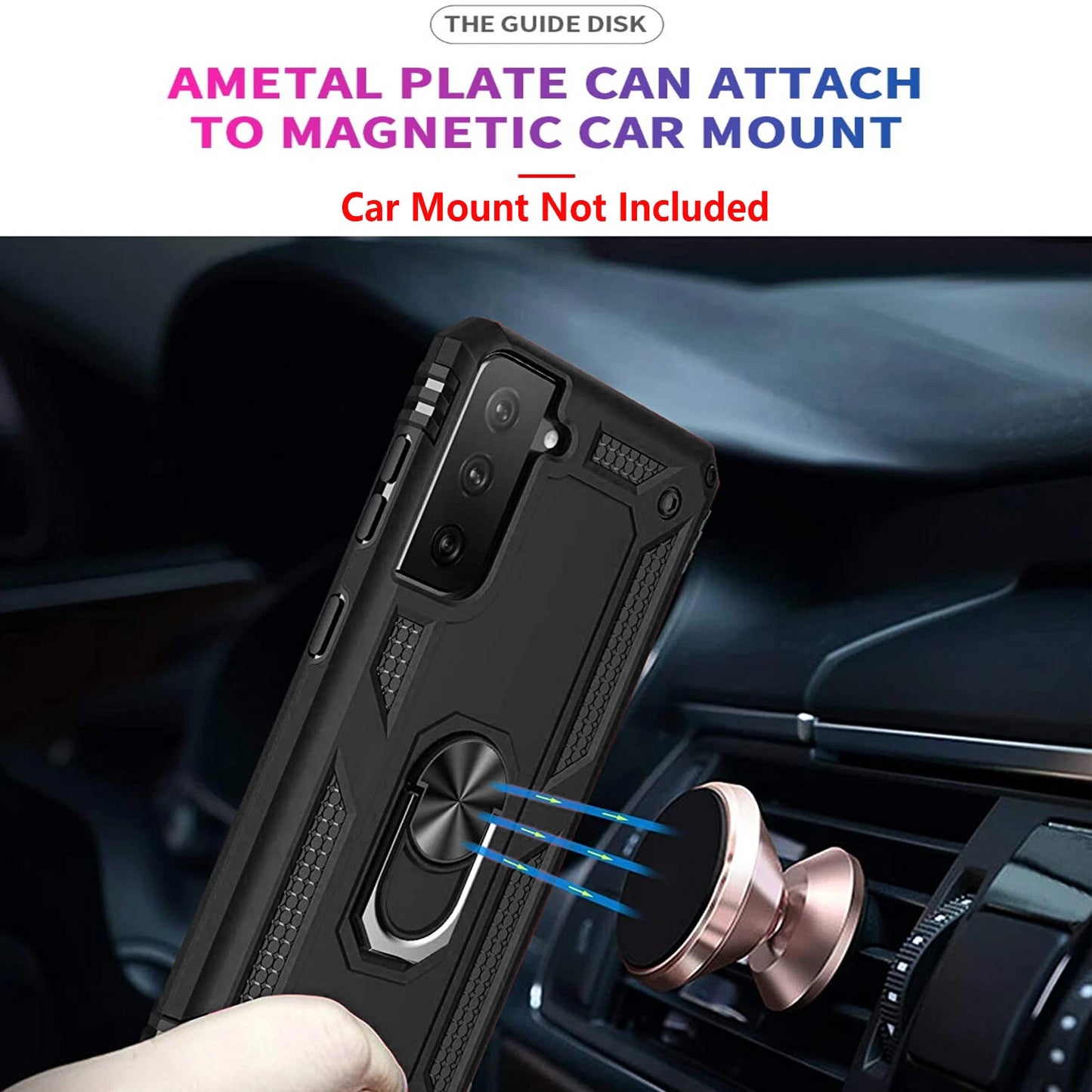 For Samsung Galaxy S21 Case /S21 Ultra/FE Phone Cover + Tempered Glass Screen