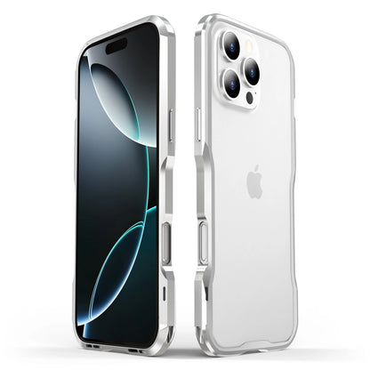 For iPhone 17 Pro Max 16e 16 15 14 13 12 Shockproof Metal Aluminum Bumper Case