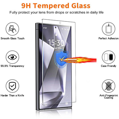 For Samsung Galaxy S25 Ultra S24 S23 S22 S20 FE Case Phone Cover + Screen Glass