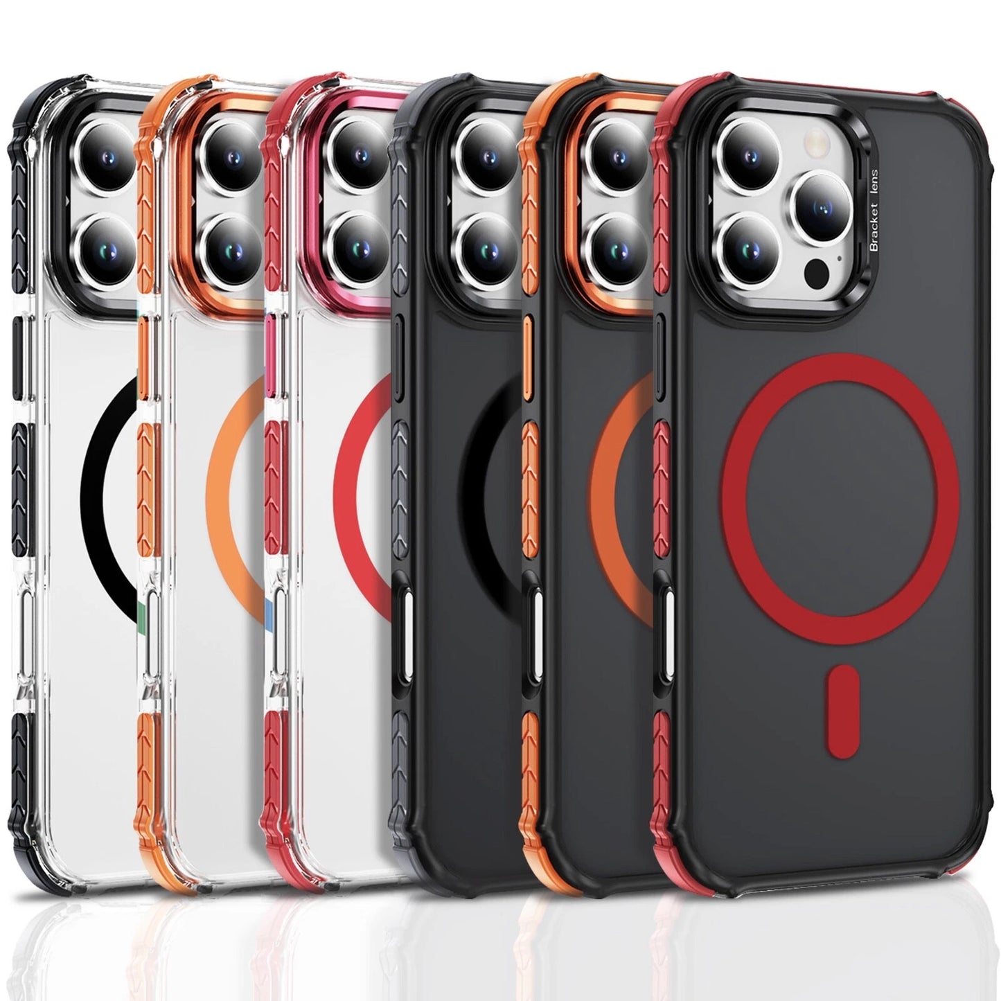 Shockproof Camera Stand Mag Safe Case For iPhone 17 16 15 14 Plus 13 12 Pro Max
