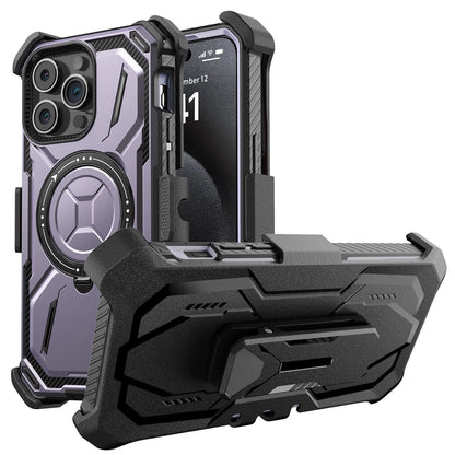 For iPhone 16 Pro Max 15 14 13 12 11 Heavy Duty Defender Case Belt Clip Holster