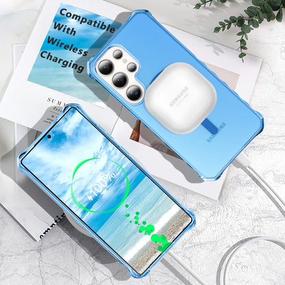For Samsung Galaxy S25 Ultra S24+ Shockproof Matte TPU+PC Case Mag Safe Cover