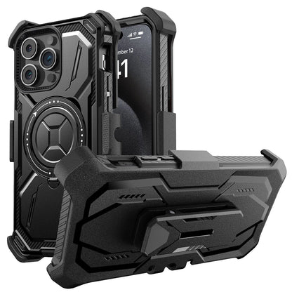 For iPhone 16 Pro Max 15 14 13 12 11 Heavy Duty Defender Case Belt Clip Holster