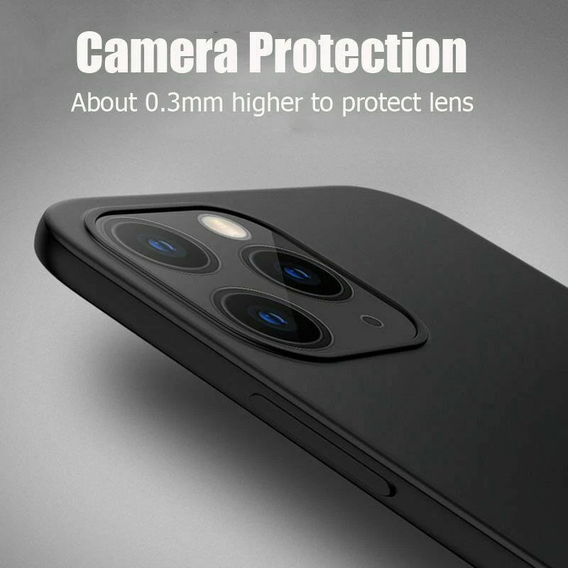 For iPhone 16 15 14 17 Pro Max 13 12 Slim Matte Hard Ultra-thin Phone Case Cover