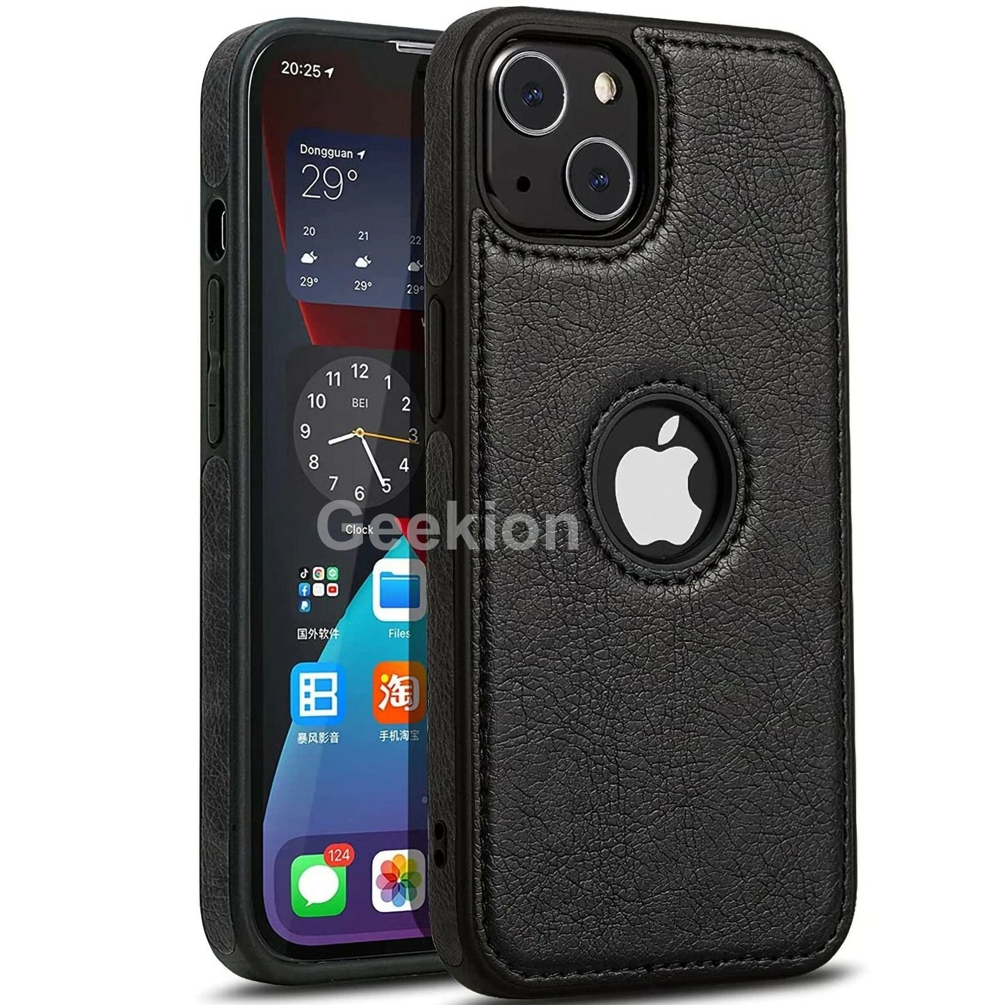 For Apple iPhone 17 16e 15 14 Plus 13 12 11 Pro X Max Case Leather Shockproof