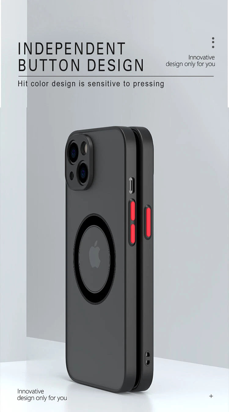 For iPhone 17 16 15 14 13 12 11 Pro Max Case Mag Safe Magnetic Camera Lens Cover