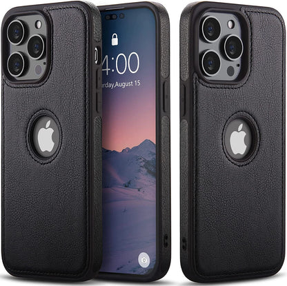 Shockproof Protective Leather Case For iPhone 17 16 15 14 Plus 13 12 11 Pro Max
