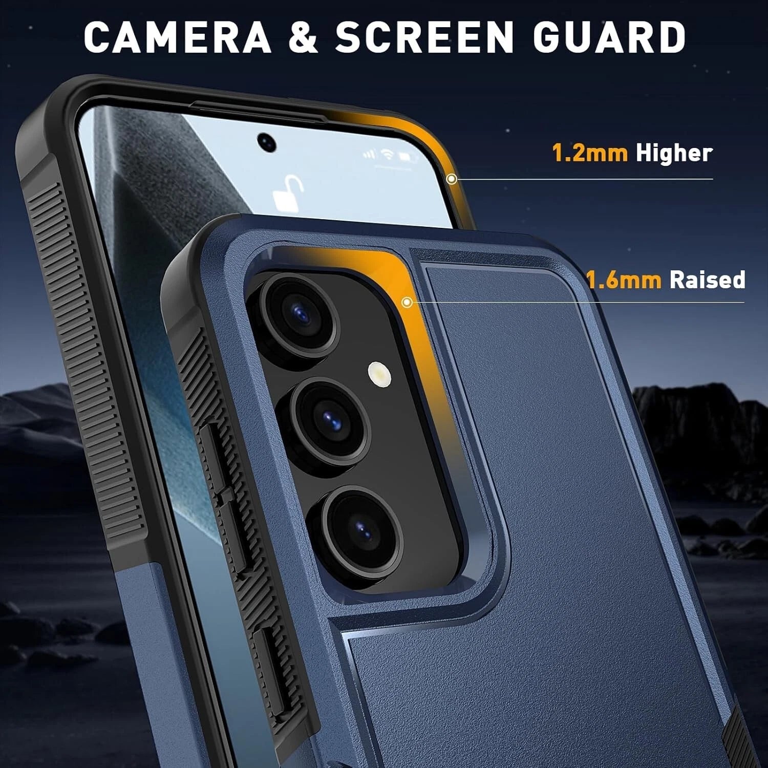 For Samsung Galaxy S25 S25 Plus S25 Ultra Shockproof Case Cover + Tempered Glass