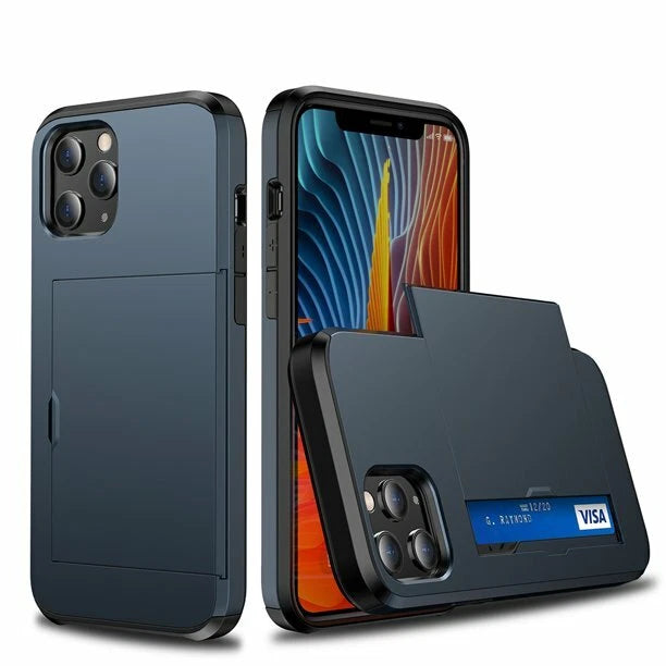 For iPhone 17 16 15 14 13 12 11 Pro Max Mini XR Case Cover Wallet Card Holder