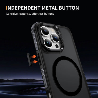 Shockproof Camera Stand Mag Safe Case For iPhone 17 16 15 14 Plus 13 12 Pro Max