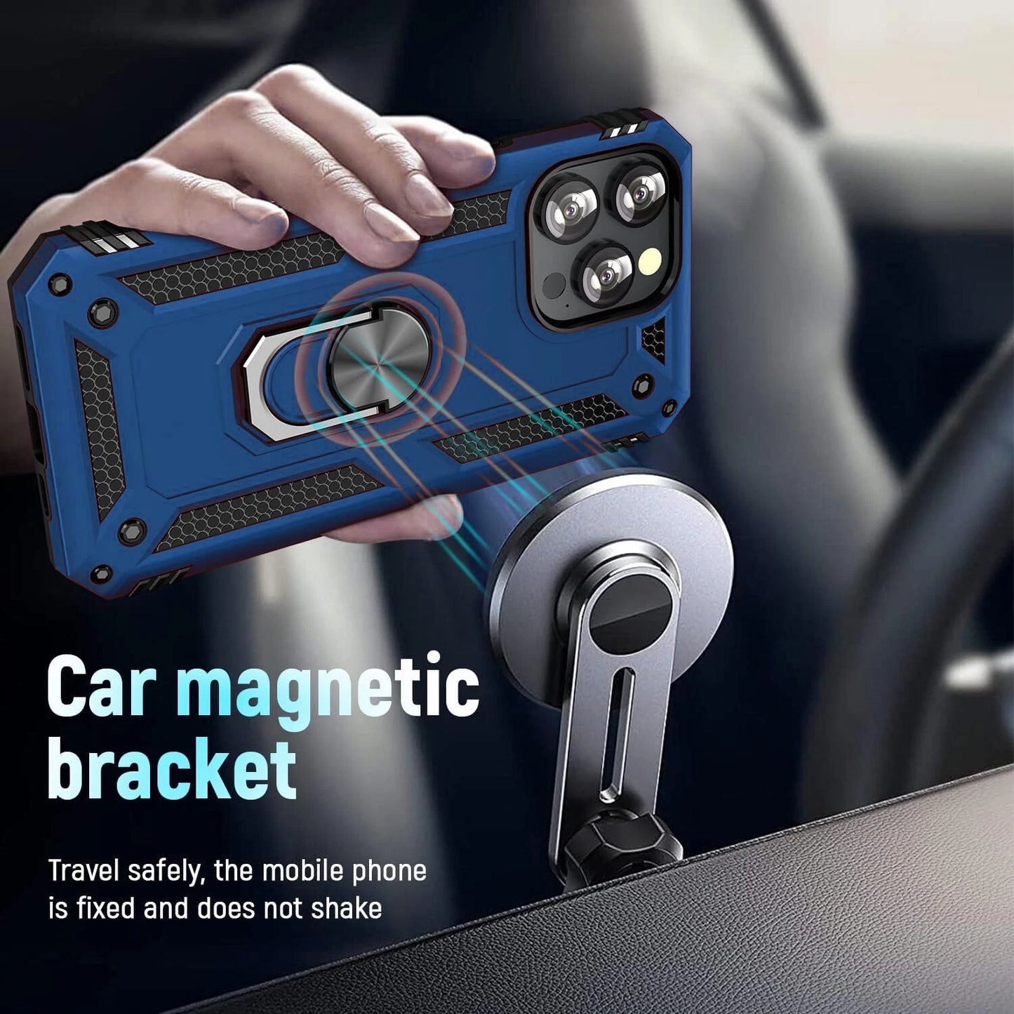 For iPhone 12 Case /12 Pro Max/Mini/ Phone Cover Shockproof Stand + Glass Screen