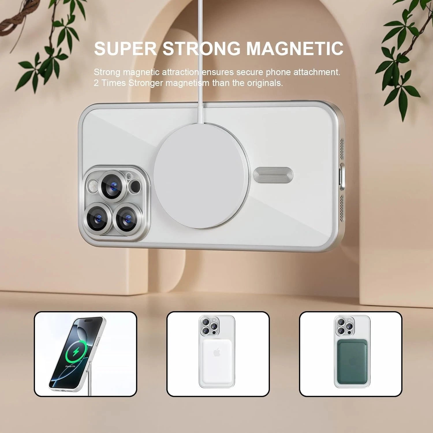 For iPhone 16 Pro Max Case 15 14 13 Phone Cover Shockproof Rugged+Tempered Glass
