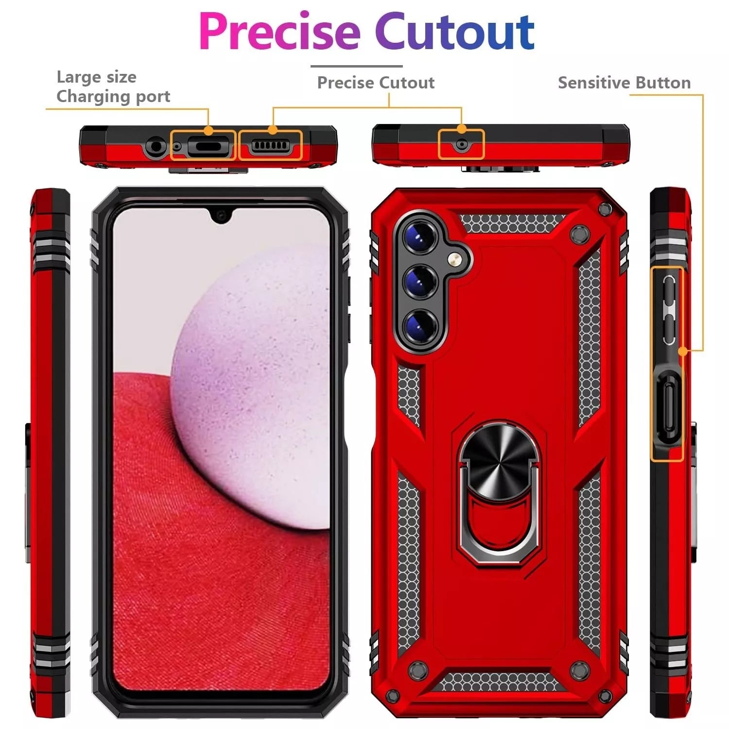 For Samsung Galaxy A16 A17 5G A15 A14 A54 A03s A13 A32 Case Phone Cover + Screen