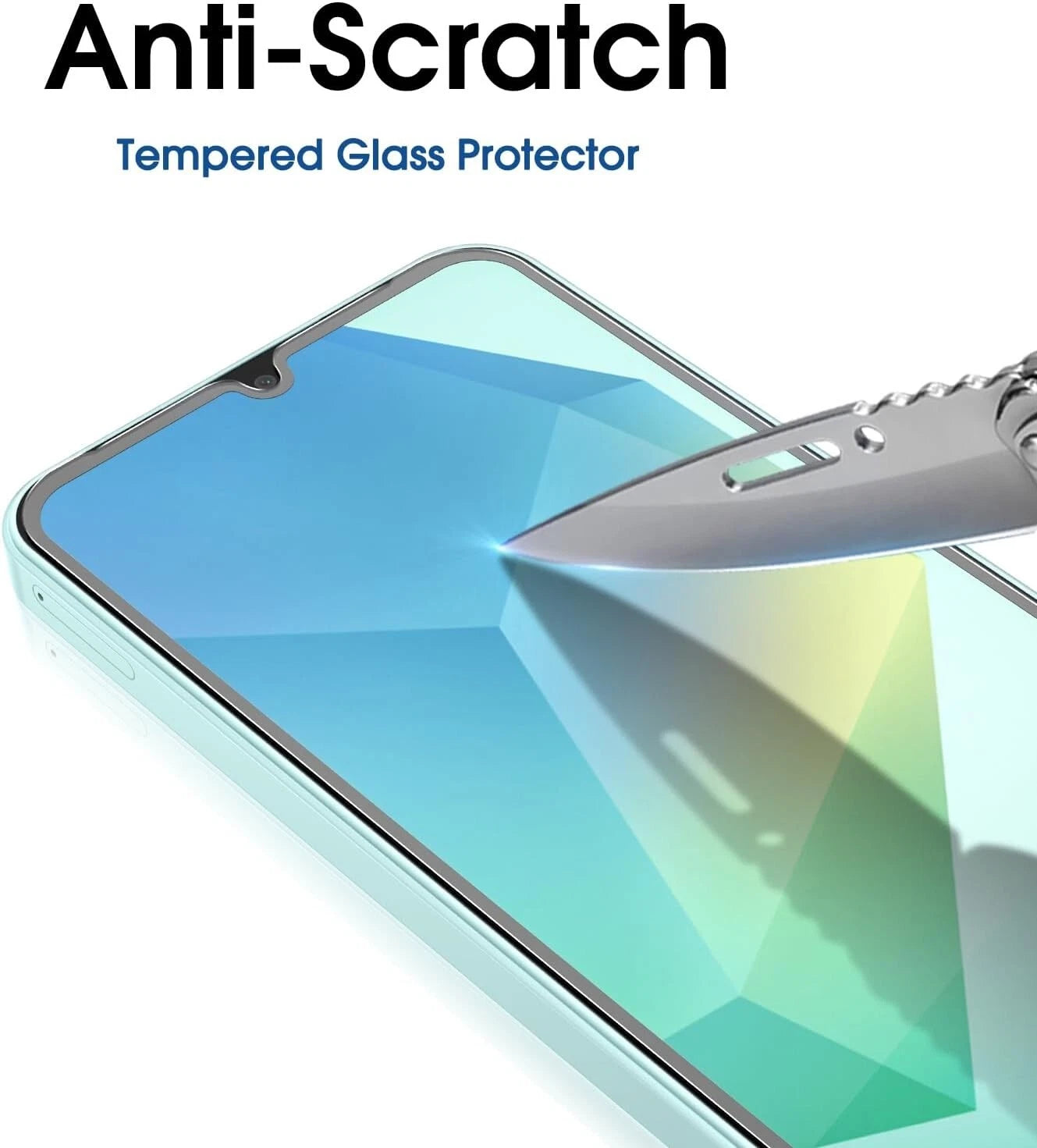 For Samsung Galaxy A16 5G Soft Silicone Case Phone Cover + Tempered Glass