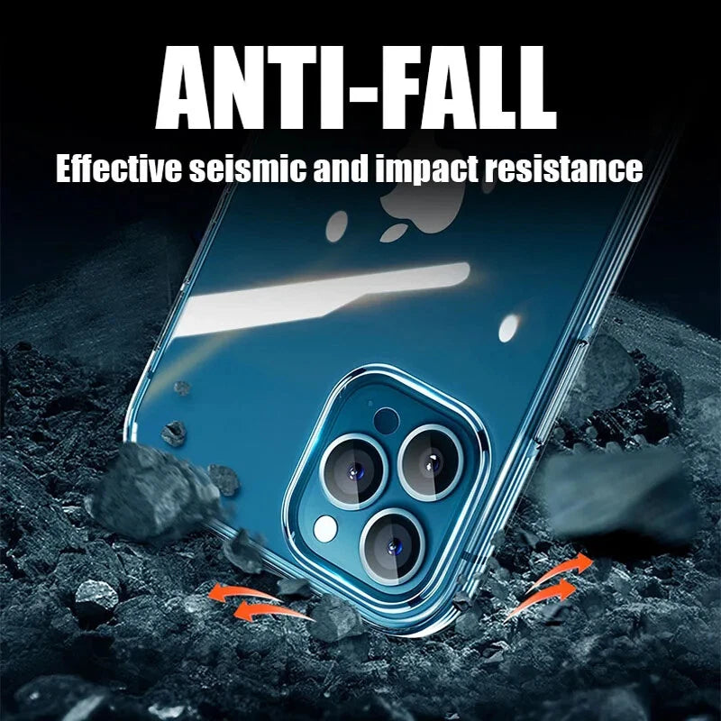 Clear Shockproof TPU Phone Case For Samsung Galaxy S20 S21 S22 S23 S24 S25 Ultra