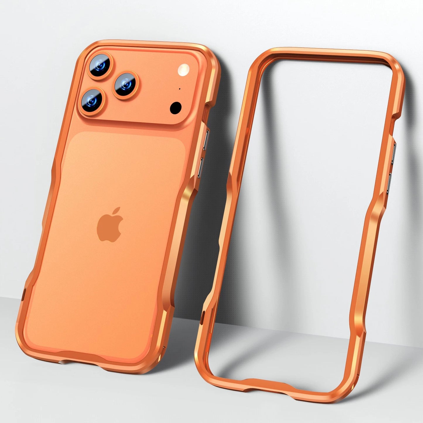 For iPhone 17 Pro Max 16e 16 15 14 13 12 Shockproof Metal Aluminum Bumper Case