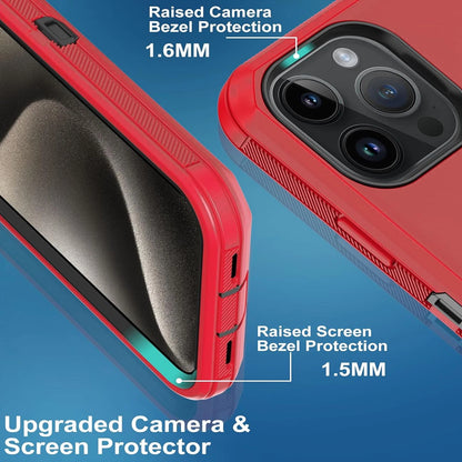For iPhone 16 Pro Max/16 Pro 15 14 13 11 Case Phone Shockproof Cover+Screen Glas