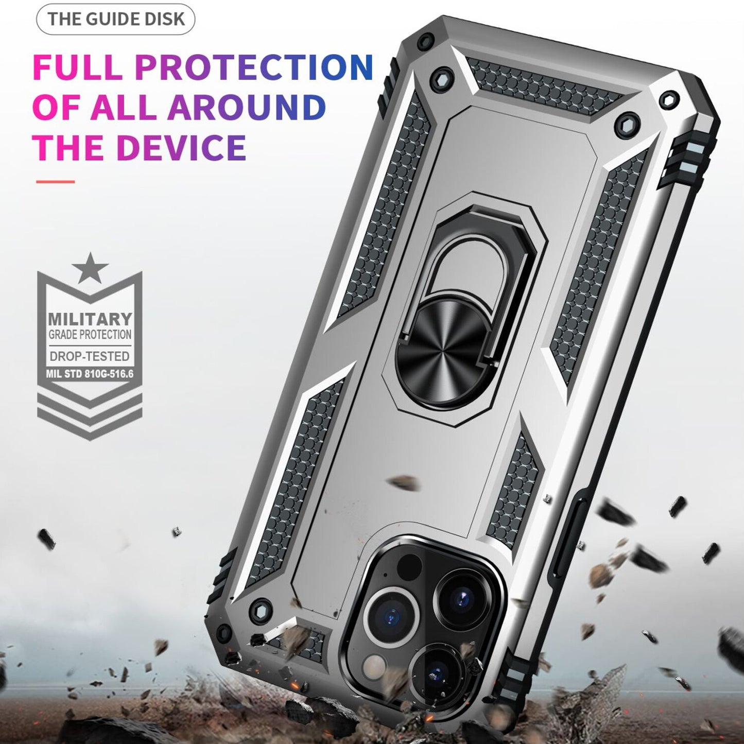 For iPhone 17 Pro Max Case 17 Pro 16 15 14 13 12 11 Phone Cover + Tempered Glass
