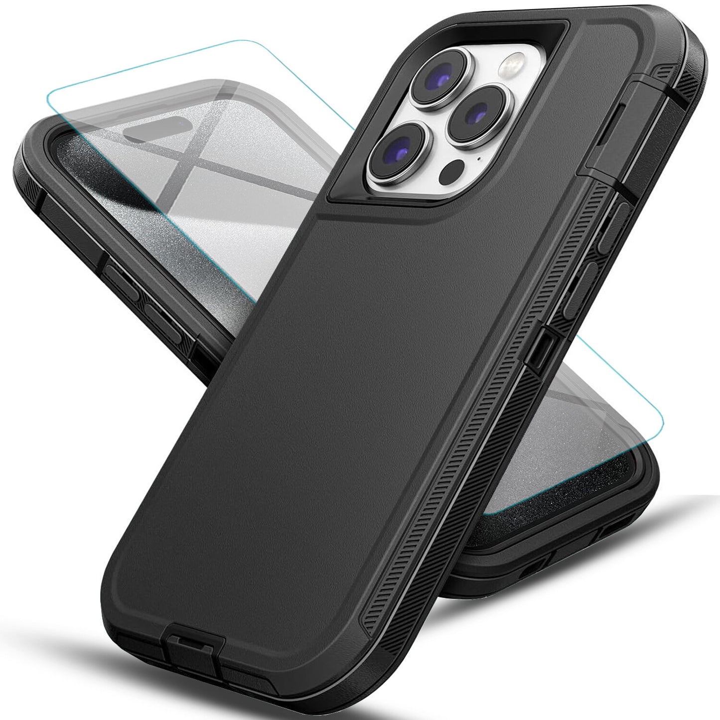 For iPhone 13 Case /13 Pro Max/Mini/Pro/ Phone Cover Shockproof + Tempered Glass