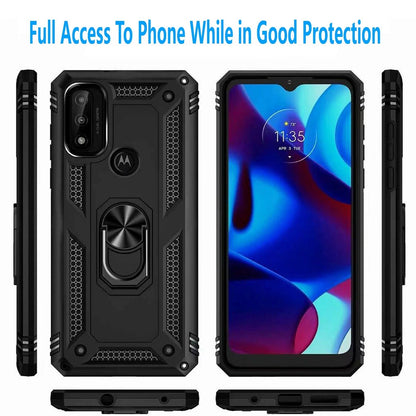 For Motorola Moto G Play 2024 Case /2023 Phone Cover Shockproof + Tempered Glass