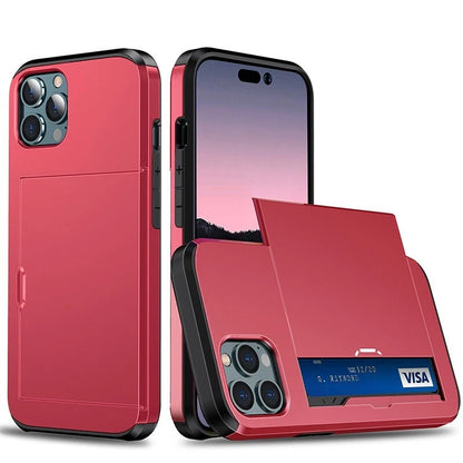 For iPhone 17 16 15 14 13 12 11 Pro Max Mini XR Case Cover Wallet Card Holder