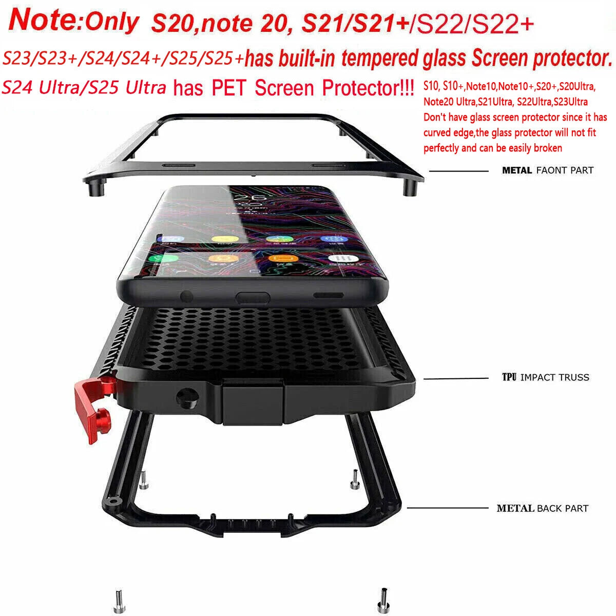 METAL ALUMINIUM CASE COVER FOR SAMSUNG GALAXY S25 S24 S23 S22 S21 Ultra S20 Plus