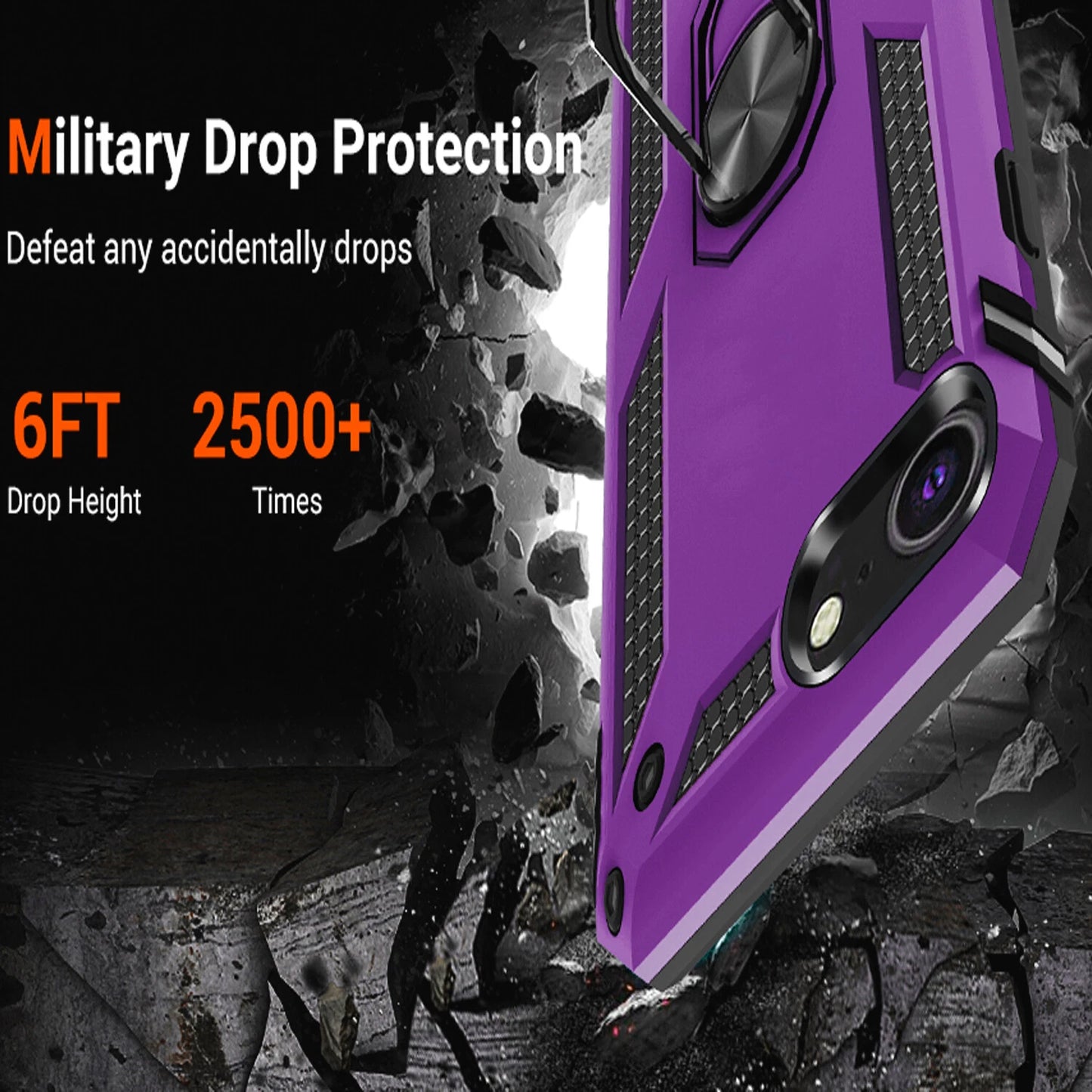 For iPhone SE Case /8/7/Plus/6S/SE 2020/Phone Cover Shockproof + Tempered Glass