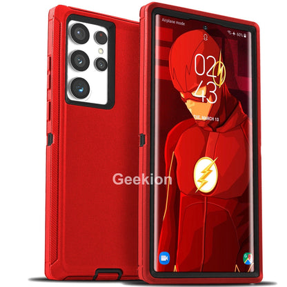 Heavy Duty Shockproof Case For Samsung Galaxy S25 S24 S23 S22 S21 + Ultra Cover