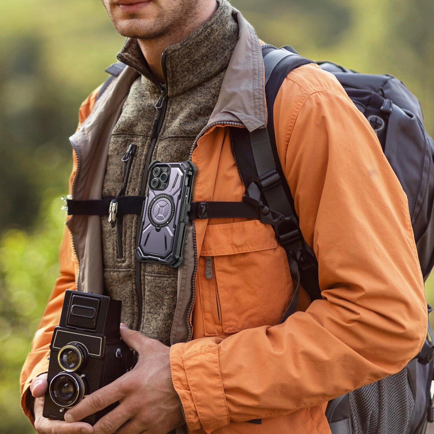 For iPhone 16 Pro Max 15 14 13 12 11 Heavy Duty Defender Case Belt Clip Holster