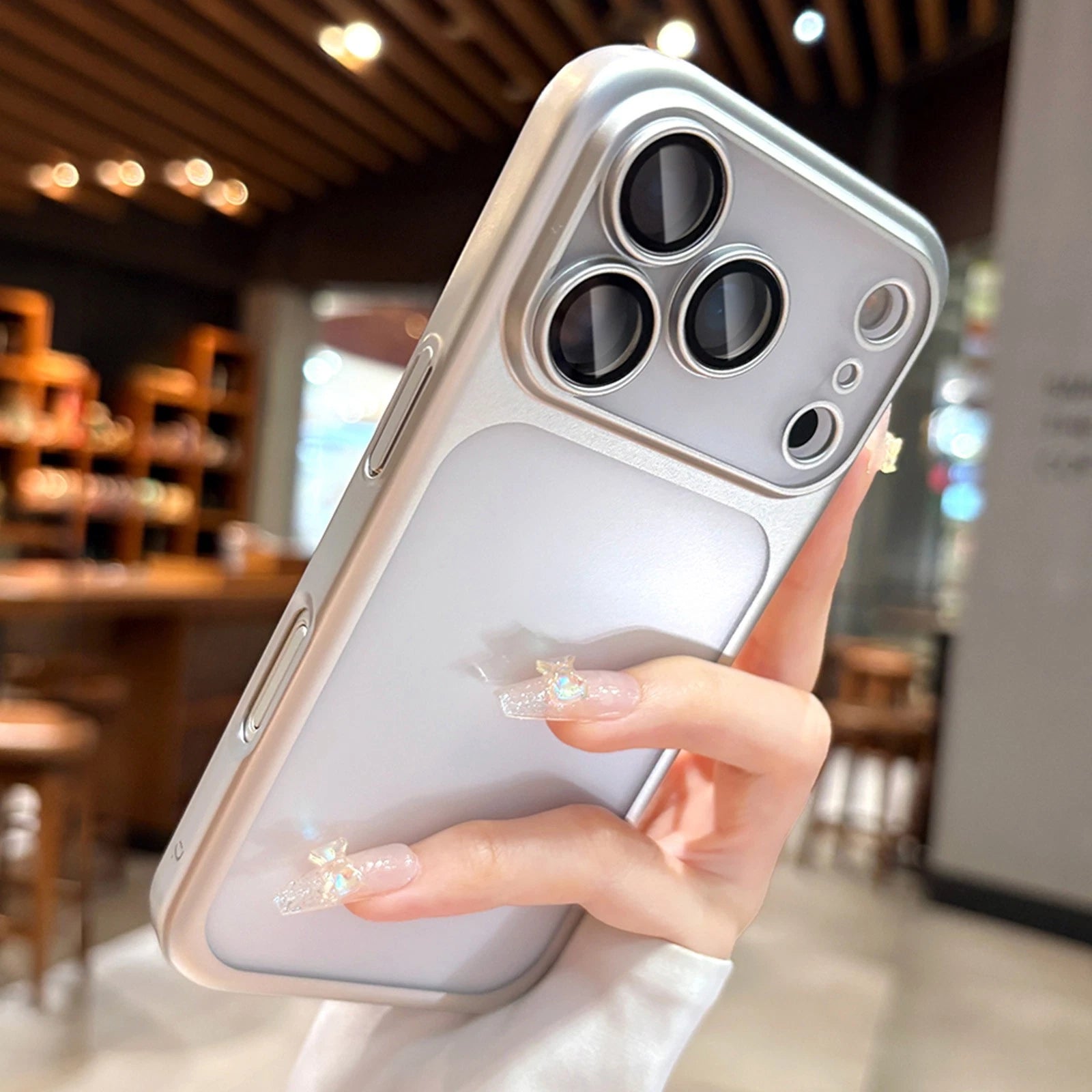 For iPhone 17 Pro Max Case 17 Air 16 15 Cover Frosted Shockproof +Tempered Glass