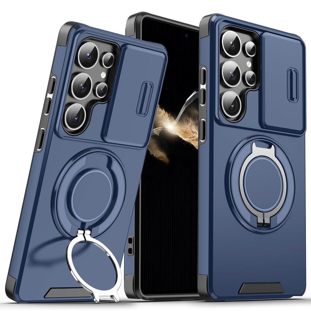For Samsung Galaxy S25 Ultra Edge S22 S23 FE S24 Plus Magnetic Ring Phone Case