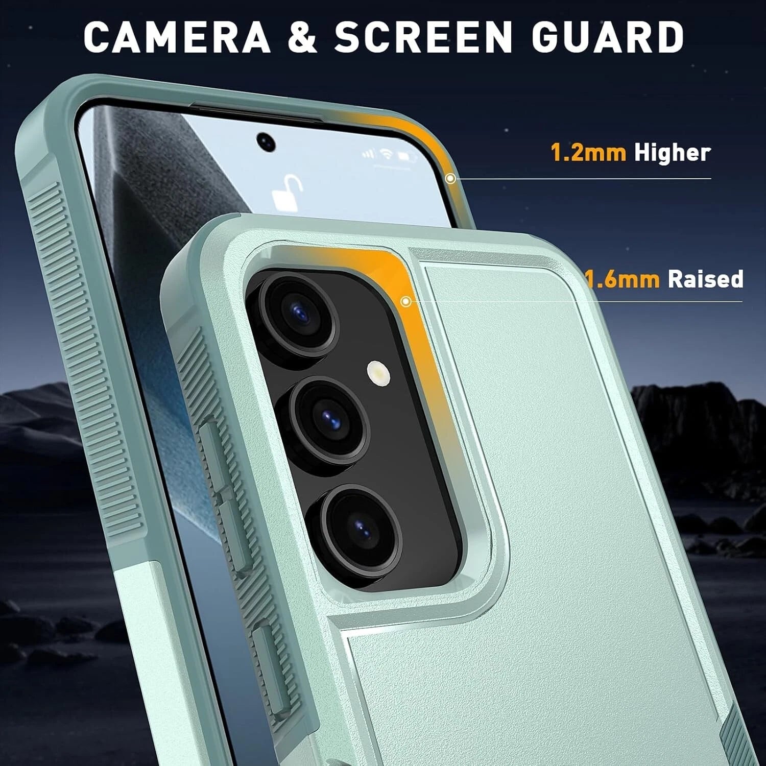 For Samsung Galaxy S25 S25 Plus S25 Ultra Shockproof Case Cover + Tempered Glass