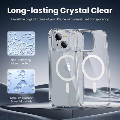 For Apple iPhone 17 16 15 14 13 12 Pro Max/Plus/Pro/Air Clear Case Mag Cover