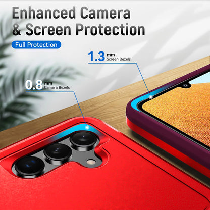 For Samsung Galaxy A16 A15 5G A14 A54 A03S A13 A32 A33 Case Phone Cover + Glass
